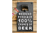 Cast Iron Sign With Bottle Opener