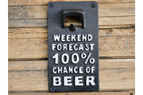 Cast Iron Sign With Bottle Opener