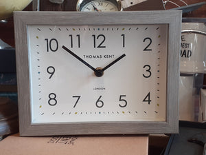 Thomas Kent Rectangular Mantle/Desk Clock - Limestone