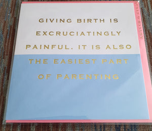 Susan O'Hanlon - 'Giving Birth' card
