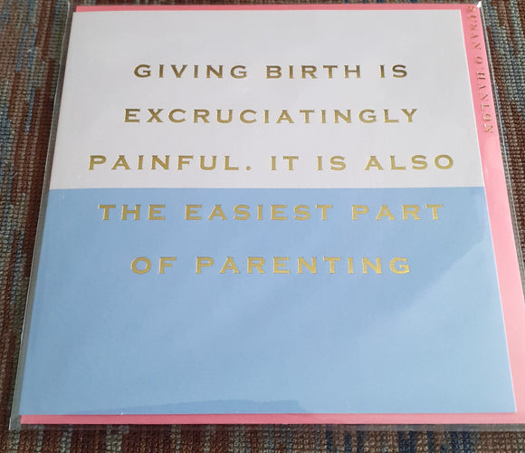 Susan O'Hanlon - 'Giving Birth' card