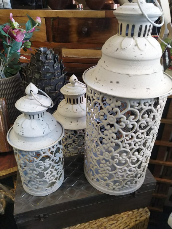 Set of 3 Metal Lanterns