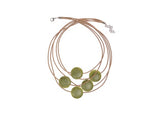 Line Caught Pill Bead Necklace - Matt Marble Apple