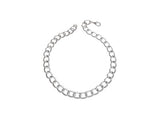 Rounded ID Chain Shortie - Matt Silver