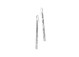 Totem Drop Earrings - Worn Silver