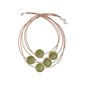 Line Caught Pill Bead Necklace - Matt Marble Apple