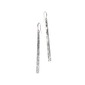 Totem Drop Earrings - Worn Silver